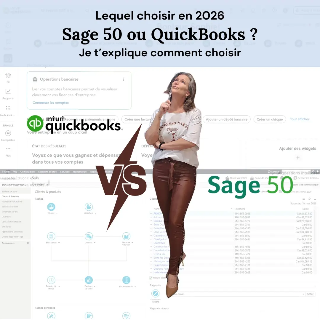 Sage 50 vs QuickBooks : lequel choisir ?