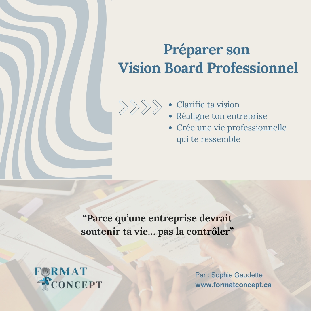 Vision Board professionnel pour entrepreneurs